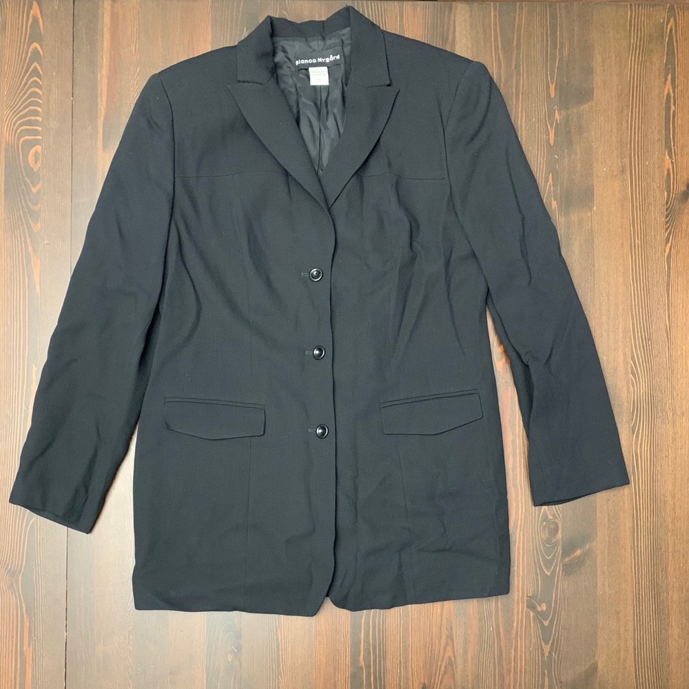 Bianca Nygard black blazer sz 12